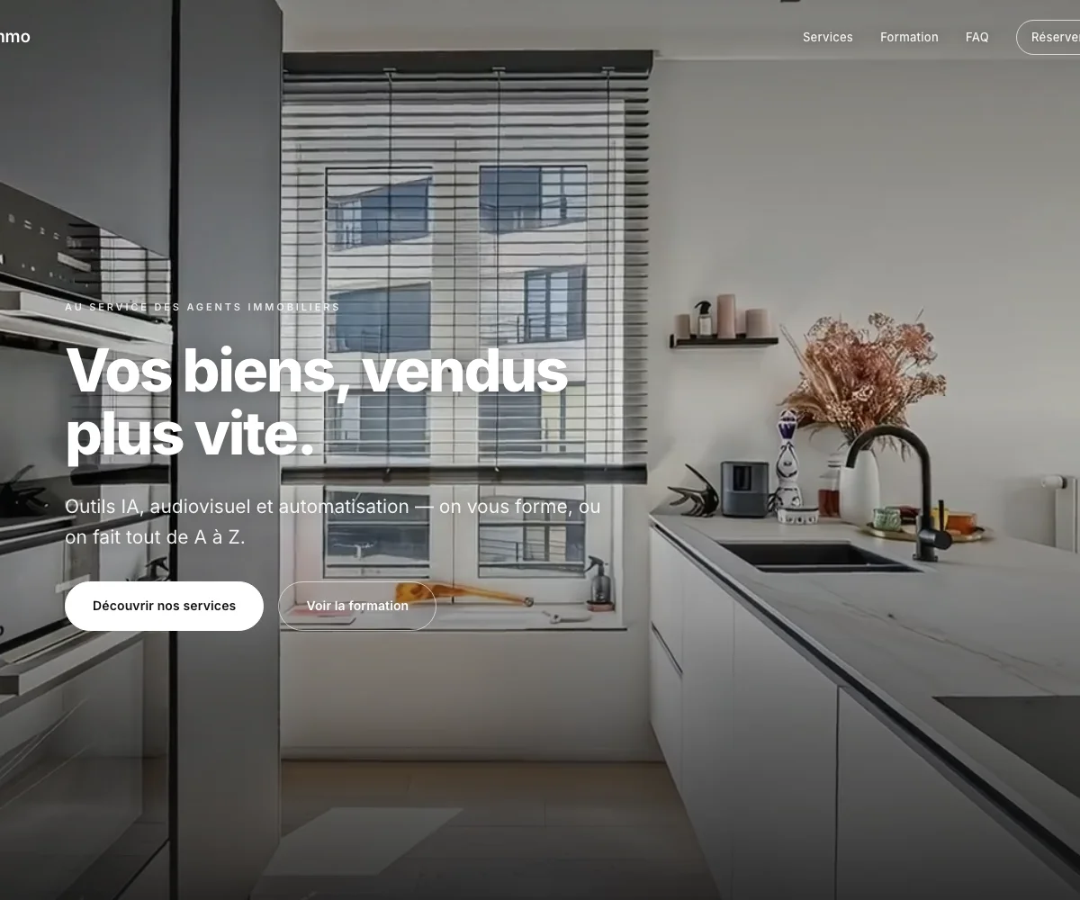 Aperçu du site Go Immo